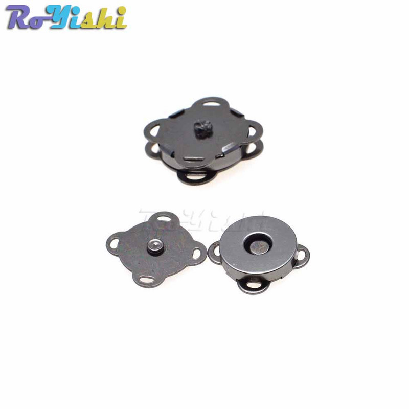 Metāla Magnētiski Spraudītes Pogas Rokassomu Maks Maks Amatniecības Somas Daļas Aksesuāri 15mm 18mm 4 Krāsas