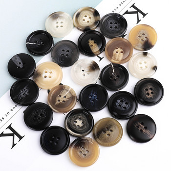 Νέα 20τμχ Ρητίνη 4 τρύπες Κουμπιά Αξεσουάρ ραπτικής Μέγεθος Πλήρες για ρούχα Διακοσμητικά Πλαστικά Κουμπιά Χειροποίητα DIY