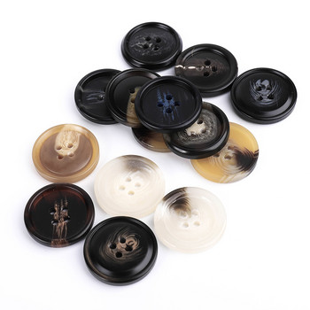 Νέα 20τμχ Ρητίνη 4 τρύπες Κουμπιά Αξεσουάρ ραπτικής Μέγεθος Πλήρες για ρούχα Διακοσμητικά Πλαστικά Κουμπιά Χειροποίητα DIY