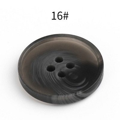 Jauni 20gab Sveķi 4 caurumi Pogas Šūšanas piederumi Izmērs Komplekts apģērbam Dekoratīvās plastmasas pogas Roku darbs DIY