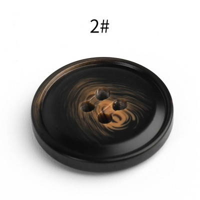 Jauni 20gab Sveķi 4 caurumi Pogas Šūšanas piederumi Izmērs Komplekts apģērbam Dekoratīvās plastmasas pogas Roku darbs DIY