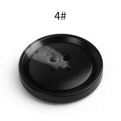 Jauni 20gab Sveķi 4 caurumi Pogas Šūšanas piederumi Izmērs Komplekts apģērbam Dekoratīvās plastmasas pogas Roku darbs DIY