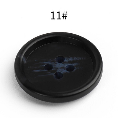 Jauni 20gab Sveķi 4 caurumi Pogas Šūšanas piederumi Izmērs Komplekts apģērbam Dekoratīvās plastmasas pogas Roku darbs DIY