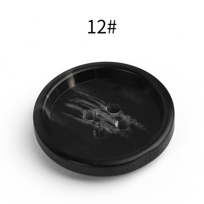 Jauni 20gab Sveķi 4 caurumi Pogas Šūšanas piederumi Izmērs Komplekts apģērbam Dekoratīvās plastmasas pogas Roku darbs DIY