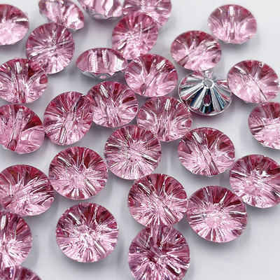 Jaunas 50 GAB caurspīdīgas plastmasas pogas, puslode, 13 mm, šūšanas amatniecība PT377