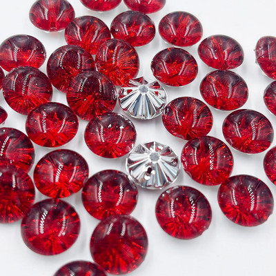 Jaunas 50 GAB caurspīdīgas plastmasas pogas, puslode, 13 mm, šūšanas amatniecība PT377