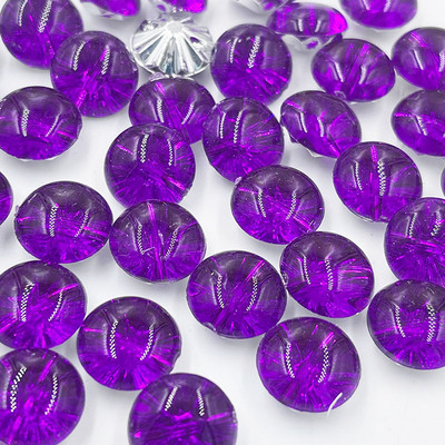 Jaunas 50 GAB caurspīdīgas plastmasas pogas, puslode, 13 mm, šūšanas amatniecība PT377