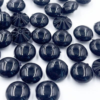 Jaunas 50 GAB caurspīdīgas plastmasas pogas, puslode, 13 mm, šūšanas amatniecība PT377