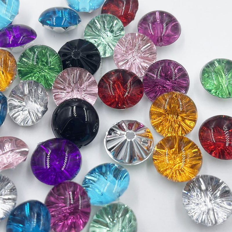 Jaunas 50 GAB caurspīdīgas plastmasas pogas, puslode, 13 mm, šūšanas amatniecība PT377