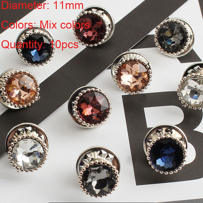 10 tk Nööbid Naiste särk Pross Nööbid Turvapärl Rhinestone Pross Nööbid DIY Riietus Kleit Mantel Kampsun Särgi Dekoratsioon