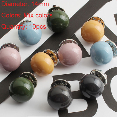 10 tk Nööbid Naiste särk Pross Nööbid Turvapärl Rhinestone Pross Nööbid DIY Riietus Kleit Mantel Kampsun Särgi Dekoratsioon