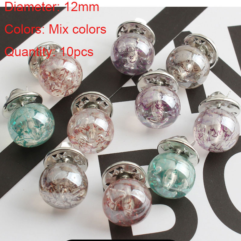 10 tk Nööbid Naiste särk Pross Nööbid Turvapärl Rhinestone Pross Nööbid DIY Riietus Kleit Mantel Kampsun Särgi Dekoratsioon