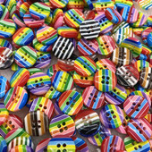 Jauni 15 gab 12 mm daudzkrāsu sveķu četru caurumu pogas, DIY scrapbooking kāzu dekoriem, šūšanas piederumi