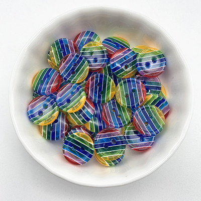 Jauni 15 gab 12 mm daudzkrāsu sveķu četru caurumu pogas, DIY scrapbooking kāzu dekoriem, šūšanas piederumi