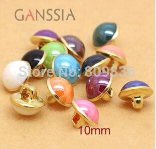 40 τμχ/παρτίδα Μέγεθος: 10mm Κουμπιά απομίμησης μετάλλου καραμέλας Κουμπιά ραψίματος κορμού για ένδυμα (ss-631)