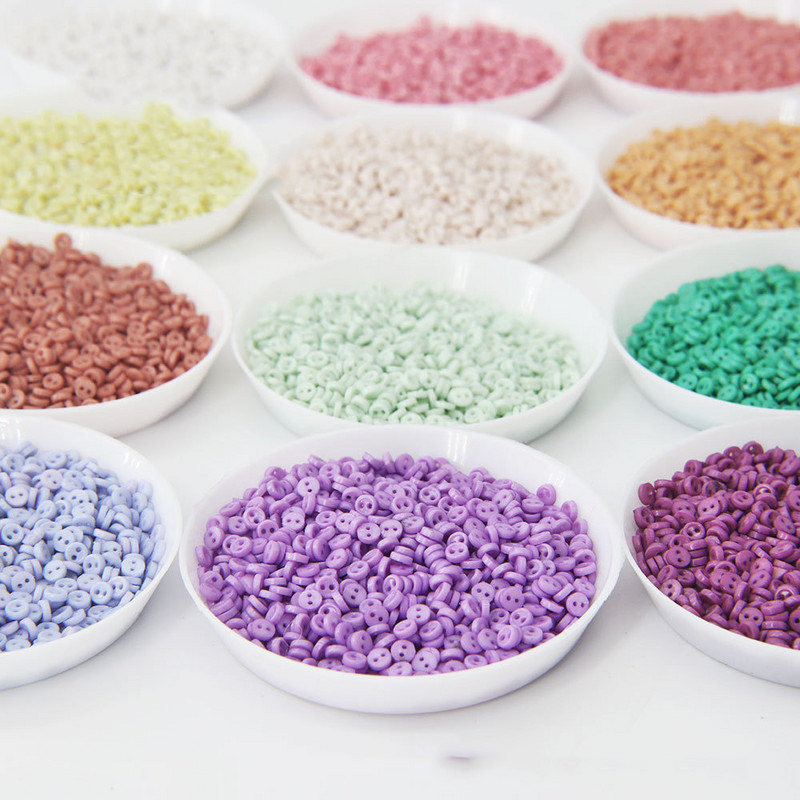 Mini pogas 3 mm rokdarbi, sveķi, plastmasa, 2 caurumi, poga, kas paredzēta DIY amatniecībai, karikatūras lelles, apģērbi, apavi, albumi, apģērbu šūšana.