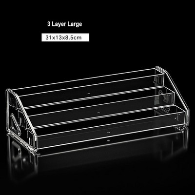 7 līmeņu caurspīdīga akrila acu ēnu paletes grima organizators smaržu nagu laka lūpu krāsa tualetes turētāja acu ēnu displeja statīvs