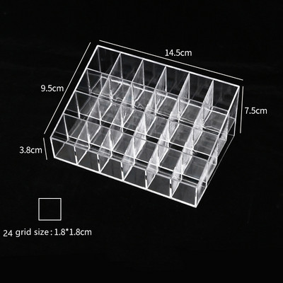 40 Grid 24 Grid Lipstick Stand Θήκη Makeup Organizer Storage Box Κραγιόν Display Stand Θήκη για καλλυντικά κοσμήματα Box Organizer