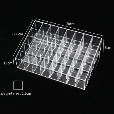 40 Grid 24 Grid Lipstick Stand Θήκη Makeup Organizer Storage Box Κραγιόν Display Stand Θήκη για καλλυντικά κοσμήματα Box Organizer