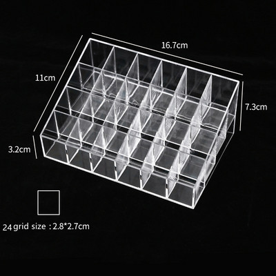 40 Grid 24 Grid Lipstick Stand Θήκη Makeup Organizer Storage Box Κραγιόν Display Stand Θήκη για καλλυντικά κοσμήματα Box Organizer