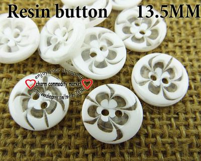 75GAB 13,5 MM Caurspīdīgi sajaukti ziedi Forma Krāsoti SVEĶI Pogas Mētelis Zābaki Šūšana Apģērbi Aksesuāri Dekorācijas Fit R-135-