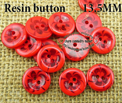 75GAB 13,5 MM Caurspīdīgi sajaukti ziedi Forma Krāsoti SVEĶI Pogas Mētelis Zābaki Šūšana Apģērbi Aksesuāri Dekorācijas Fit R-135-