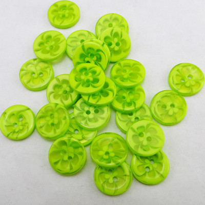 75GAB 13,5 MM Caurspīdīgi sajaukti ziedi Forma Krāsoti SVEĶI Pogas Mētelis Zābaki Šūšana Apģērbi Aksesuāri Dekorācijas Fit R-135-