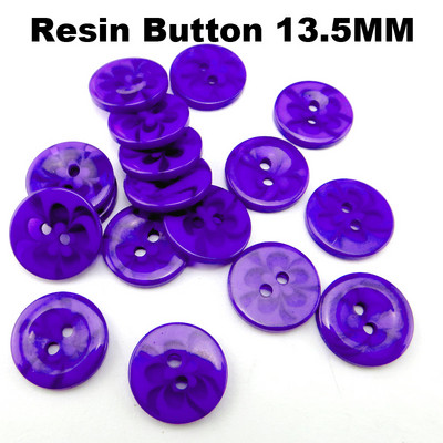 75GAB 13,5 MM Caurspīdīgi sajaukti ziedi Forma Krāsoti SVEĶI Pogas Mētelis Zābaki Šūšana Apģērbi Aksesuāri Dekorācijas Fit R-135-