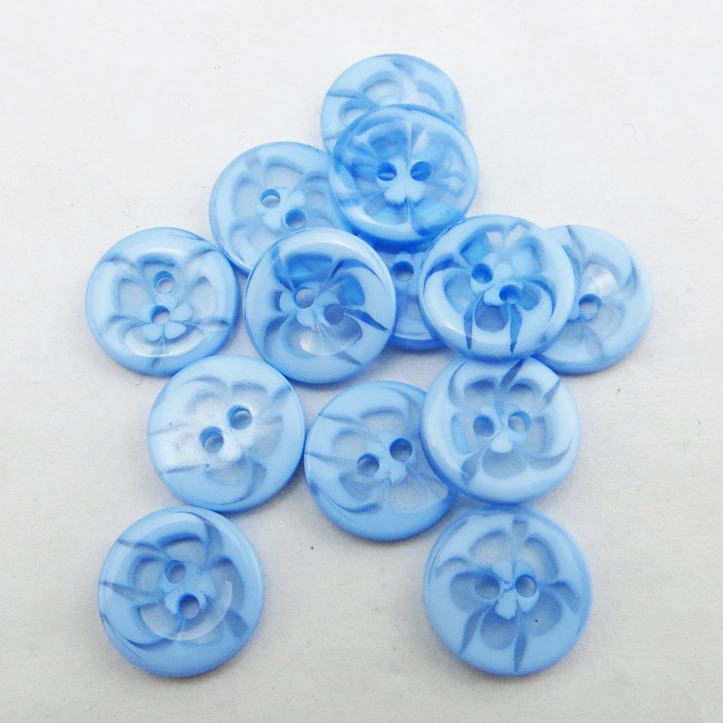 75GAB 13,5 MM Caurspīdīgi sajaukti ziedi Forma Krāsoti SVEĶI Pogas Mētelis Zābaki Šūšana Apģērbi Aksesuāri Dekorācijas Fit R-135-