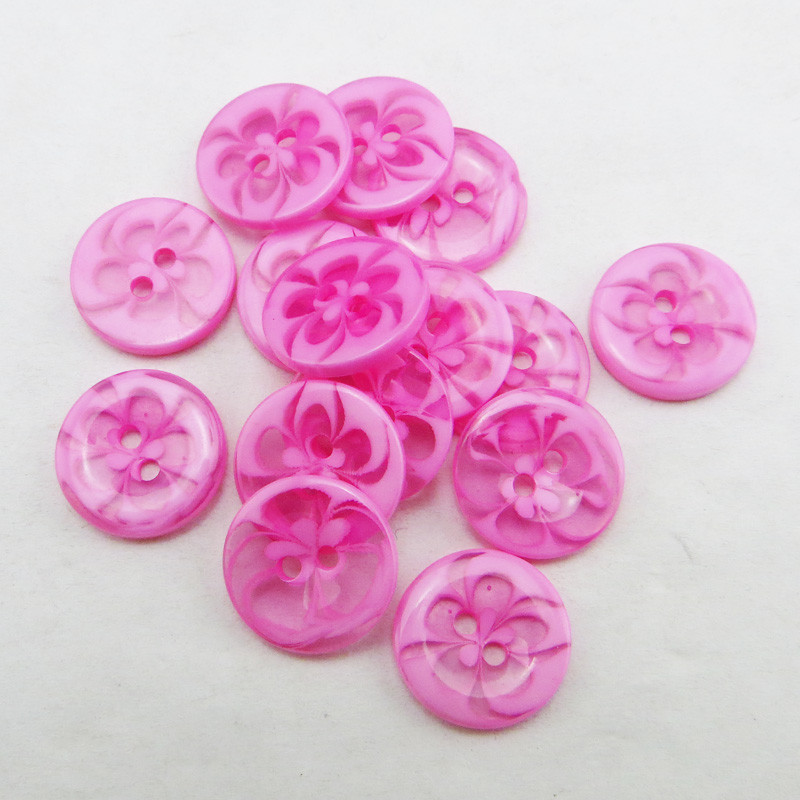 75GAB 13,5 MM Caurspīdīgi sajaukti ziedi Forma Krāsoti SVEĶI Pogas Mētelis Zābaki Šūšana Apģērbi Aksesuāri Dekorācijas Fit R-135-