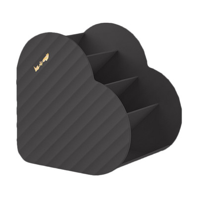 Θήκη για πινέλα μακιγιάζ σε σχήμα καρδιάς Φορητή συσκευή επιτραπέζιου μακιγιάζ Κουτί αποθήκευσης καλλυντικών Εργαλεία μακιγιάζ Δοχείο κοσμημάτων