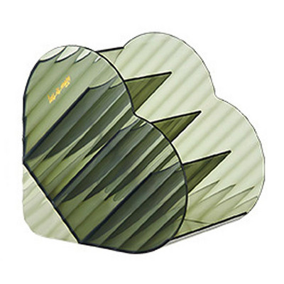 Θήκη για πινέλα μακιγιάζ σε σχήμα καρδιάς Φορητή συσκευή επιτραπέζιου μακιγιάζ Κουτί αποθήκευσης καλλυντικών Εργαλεία μακιγιάζ Δοχείο κοσμημάτων