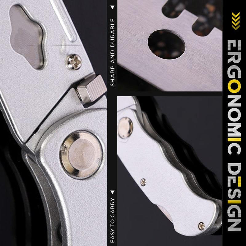 Saliekams nažu komplekts Nerūsējošā tērauda nazis griešanas kastes papīram Elektriskais kabelis Ātri nomaināms asmens nazis