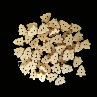 100GAB Dabiska krāsa Jauka karikatūra koka poga bērniem Šūšanas pogas Apģērbi Aksesuāri Koka amatniecība Dekorācijas DIY