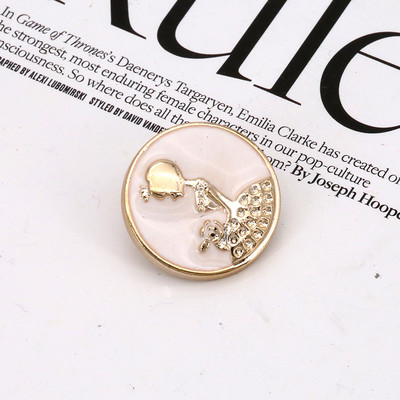 18/21/25 мм Модни кръгли перлени копчета Ризи Пластмасови копчета Дамски ризи Декоративни катарами Аксесоари