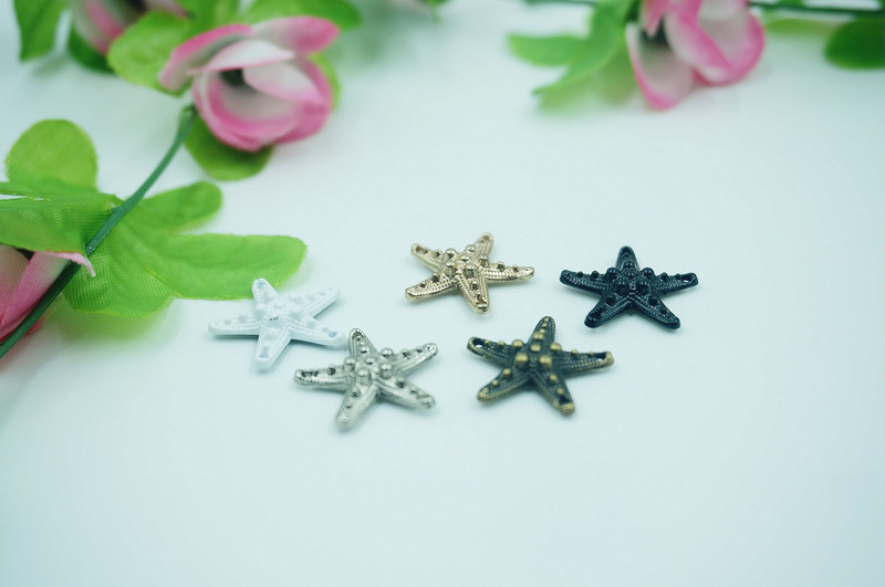 12 mm reljefinė Starfish Star apyrankė drabužis kniedės dangtelis Stud diržas odinis rankinis krepšys kepurė Batai džinsai kaukė Piniginės priedai