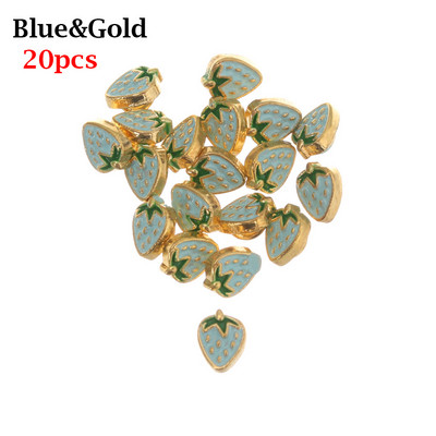 20 τμχ Μίνι κούκλα με κουμπιά DIY Ρούχα κούκλας 5 χιλιοστών Μεταλλική πόρπη φράουλα με σχέδιο Διακόσμηση πόρπες για 1/6 κούκλα Χειροποίητη διακόσμηση ραπτικής