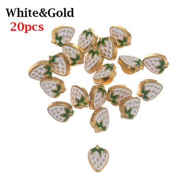 20 τμχ Μίνι κούκλα με κουμπιά DIY Ρούχα κούκλας 5 χιλιοστών Μεταλλική πόρπη φράουλα με σχέδιο Διακόσμηση πόρπες για 1/6 κούκλα Χειροποίητη διακόσμηση ραπτικής