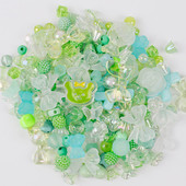 10 g Random Mix Akrila krelles Smaida Sirds Ziedu Brīvas Pērlītes Izdari savām rokām Pašdarinātas Tālruņa ķēdes Rokassprādzes Juvelierizstrādājumu izgatavošanas Aksesuāri