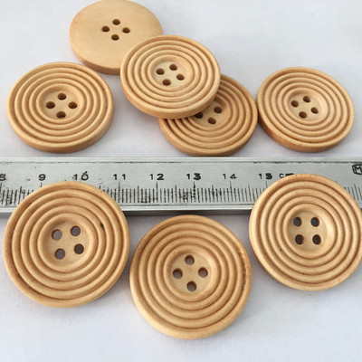 50 GAB DIY koka pogas Šūšanas piederumi Bērnu apģērbi Rokdarbi Krekli Dekoratīvie pogas Roku darbs Amatniecība Bērnu Apģērbs