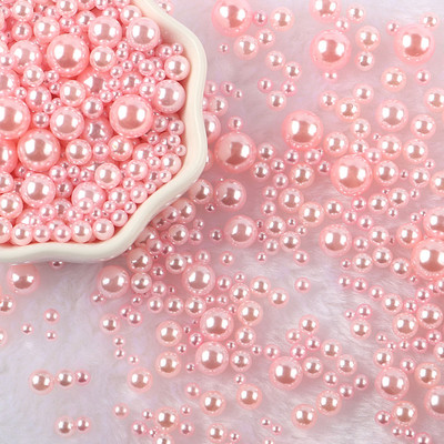 10 g bez cauruma pērļu imitācijas krelles, nejauši sajauktas 3–10 mm apaļas ABS pērlītes rokdarbiem DIY amatniecībai rotaslietu izgatavošanas dekors E0614