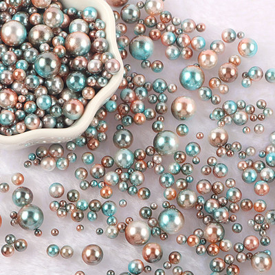 10 g bez cauruma pērļu imitācijas krelles, nejauši sajauktas 3–10 mm apaļas ABS pērlītes rokdarbiem DIY amatniecībai rotaslietu izgatavošanas dekors E0614