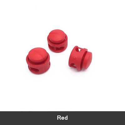 30/50Pcs 6mm Πλαστική πόρπη με ελατήριο με πώμα καπέλο ελαστικό σχοινί Κλείδωμα με κορδόνι προσαρμογή Κλιπ κλειδαριάς πόρπη DIY Αξεσουάρ σφιγκτήρα κορδονιών