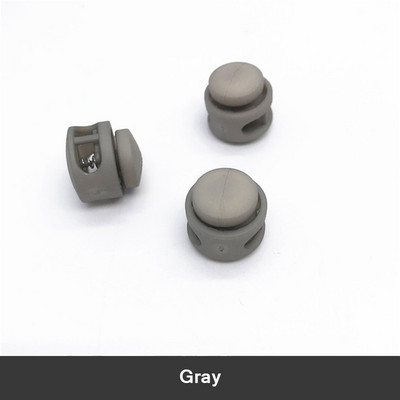 30/50Pcs 6mm Πλαστική πόρπη με ελατήριο με πώμα καπέλο ελαστικό σχοινί Κλείδωμα με κορδόνι προσαρμογή Κλιπ κλειδαριάς πόρπη DIY Αξεσουάρ σφιγκτήρα κορδονιών