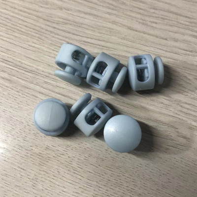 30/50Pcs 6mm Πλαστική πόρπη με ελατήριο με πώμα καπέλο ελαστικό σχοινί Κλείδωμα με κορδόνι προσαρμογή Κλιπ κλειδαριάς πόρπη DIY Αξεσουάρ σφιγκτήρα κορδονιών