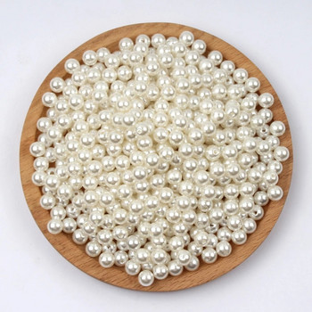 3-30mm With Hole Garment Pearls Acrylic Imitation Pearl Beads For DIY Ράψιμο Ρούχων Διακόσμηση Χειροποίητα αξεσουάρ χειροτεχνίας