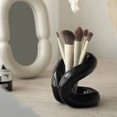 Κεραμική βάση οδοντόβουρτσας Δημιουργική βάση αποθήκευσης μπάνιου Εργαλείο θήκης για βούρτσα καλλυντικών μακιγιάζ Χαρακτηριστικά αξεσουάρ διακόσμησης σπιτιού