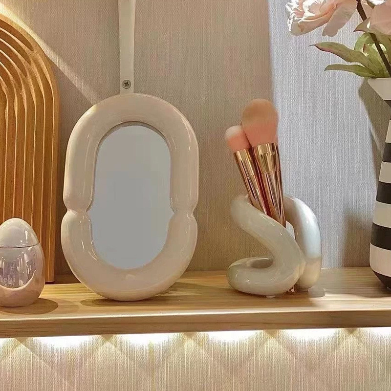 Κεραμική βάση οδοντόβουρτσας Δημιουργική βάση αποθήκευσης μπάνιου Εργαλείο θήκης για βούρτσα καλλυντικών μακιγιάζ Χαρακτηριστικά αξεσουάρ διακόσμησης σπιτιού