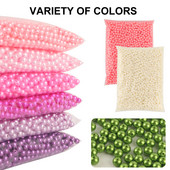 1000 de articole, 3-10 mm, formă rotundă, margele perle ABS pentru mărgele margele spațiale de producție din plastic DIY, lipire manuală