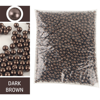 1000 de articole, 3-10 mm, formă rotundă, margele perle ABS pentru mărgele margele spațiale de producție din plastic DIY, lipire manuală